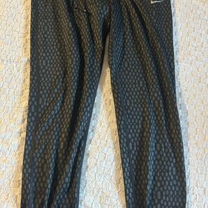 Nike Black and Gray Dri-FIT Joggers